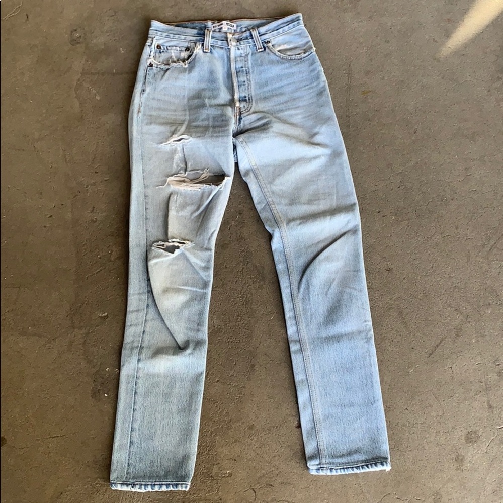 RE/DONE | Levi’s High Rise Ass Rip Jeans